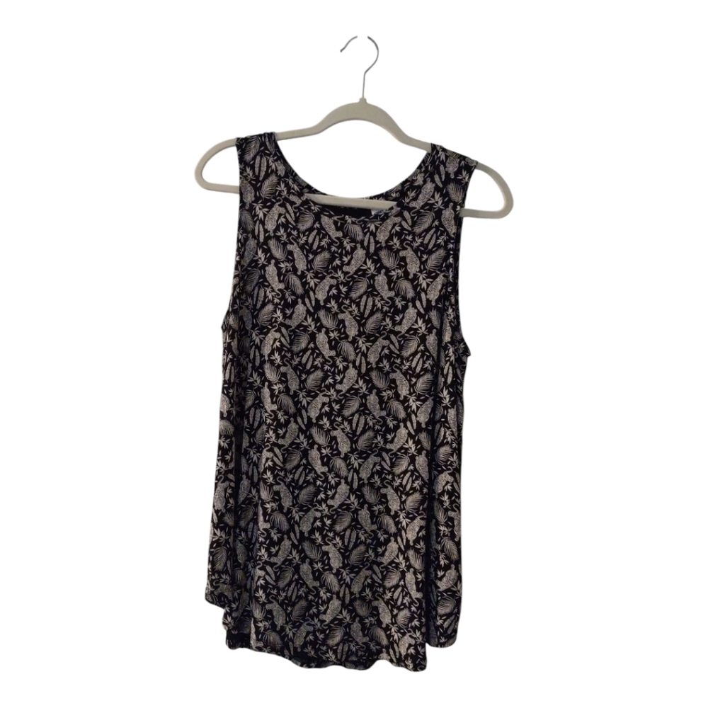 Old Navy Luxe Tiger Print Sleeveless Top Women's Size: Large